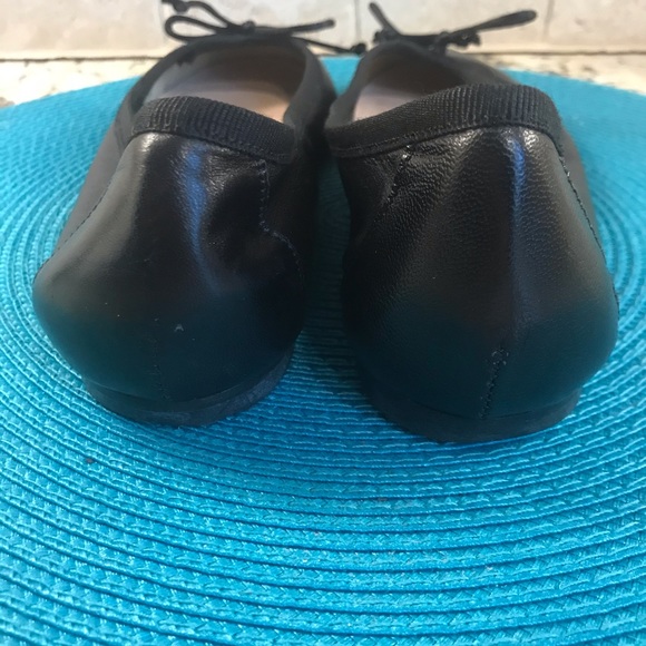 Altariva Roma Black Leather Ballet Flats - Picture 8 of 8